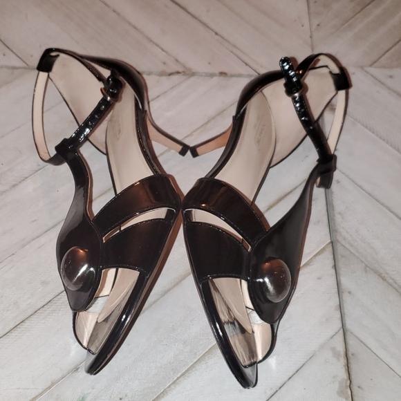 Coach Size 8.5 B Vintage Y2K Black Patent Leather ⚫ Heel - Picture 5 of 12